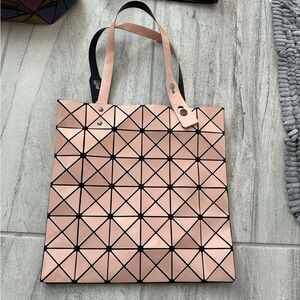 Pink geometric shape bag